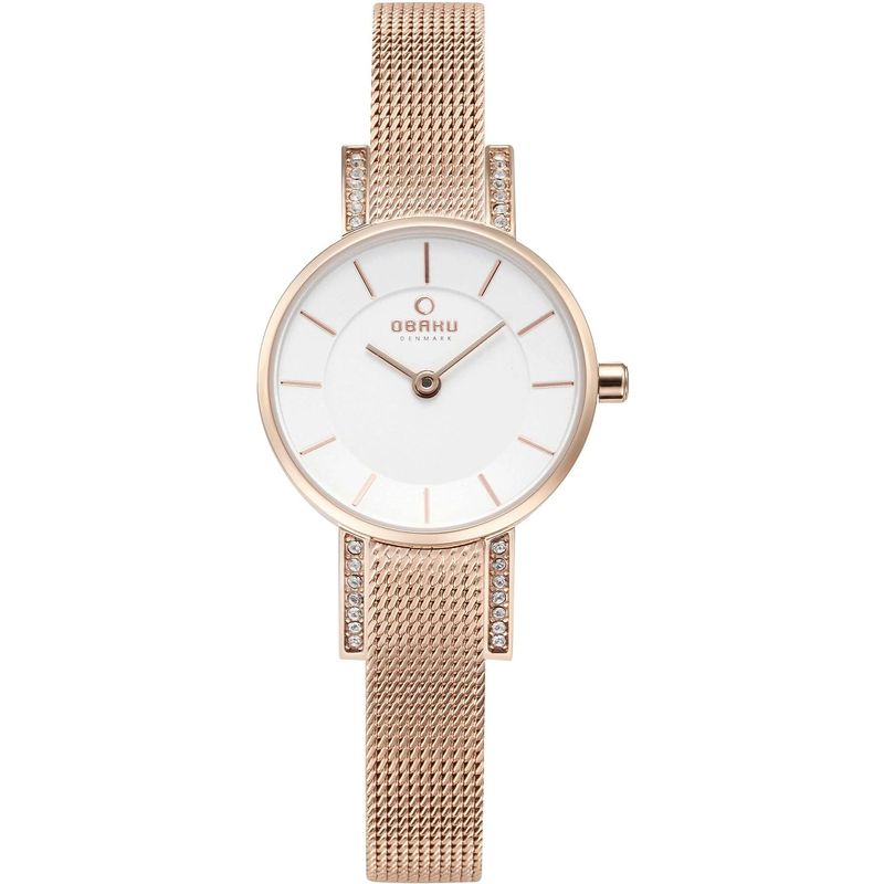 Obaku Women's Lykke White Dial Watch - V207levimv